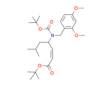 4-[<i>tert</i>-butoxycarbonyl-(2,4-dimethoxy-benzyl)-amino]-6-methyl-hept-2-enoic acid <i>tert</i>-butyl ester