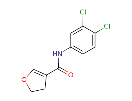 Molecular Structure of 158725-22-5 (4,5-Dihydro-furan-3-carboxylic acid (3,4-dichloro-phenyl)-amide)