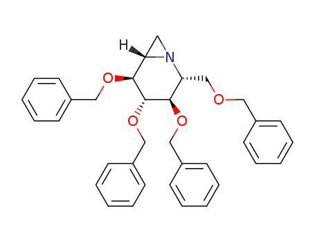 (2R,3R,4R,5S,6S)-3,4,5-Tris-benzyloxy-2-benzyloxymethyl-1-aza-bicyclo[4.1.0]heptane