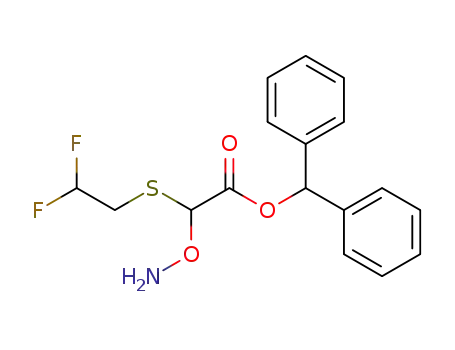 Aminooxy-(2,2-difluoro-ethylsulfanyl)-acetic acid benzhydryl ester