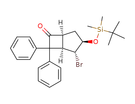 2exo-Bromo-3endo-t-butyldimethylsilyloxy-7,7-diphenylbicyclo<3.2.0>heptan-6-one