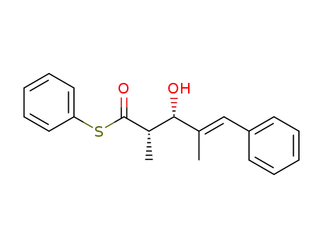 (E)-(2S,3S)-3-Hydroxy-2,4-dimethyl-5-phenyl-pent-4-enethioic acid S-phenyl ester