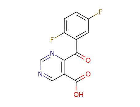 4-(2',5'-difluorobenzoyl)pyrimidine-5-carboxylic acid