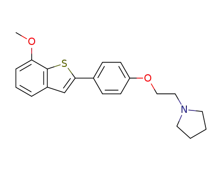 7-Methoxy-2-[4-[2-(1-pyrrolidinyl)ethoxy]phenyl]benzo[b]thiophene