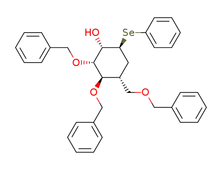 (1R,2R,3R,4S,6R)-1,2-di-O-benzyl-6-benzyloxymethyl-4-phenylselenocyclohexane-1,2,3-triol