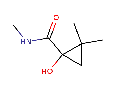 Molecular Structure of 224325-55-7 (Cyclopropanecarboxamide, 1-hydroxy-N,2,2-trimethyl-, (1S)- (9CI))