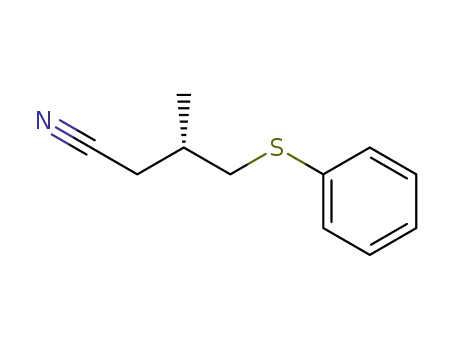 (S)-3-Methyl-4-phenylsulfanyl-butyronitrile