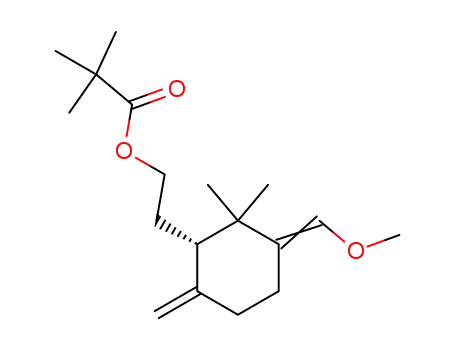 2,2-Dimethyl-propionic acid 2-{(S)-3-[1-methoxy-meth-(E)-ylidene]-2,2-dimethyl-6-methylene-cyclohexyl}-ethyl ester