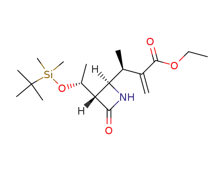 (S)-3-{(2R,3S)-3-[(R)-1-(tert-Butyl-dimethyl-silanyloxy)-ethyl]-4-oxo-azetidin-2-yl}-2-methylene-butyric acid ethyl ester