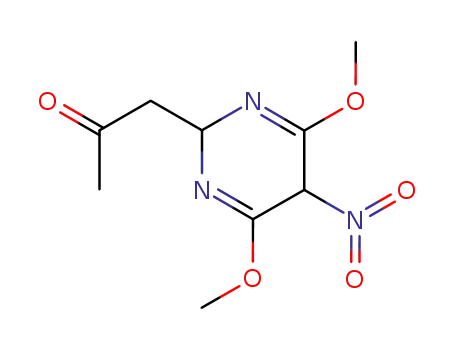 5-Nitro-5H-2-acetonyl-4,6-dimethoxy-2,5-dihydropyrimidine