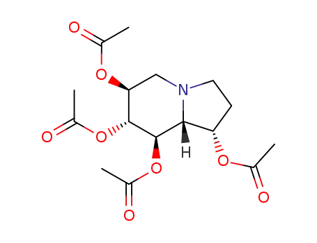 Molecular Structure of 79831-77-9 (1,6,7,8-Indolizinetetrol, octahydro-, tetraacetate (ester), (1S,6S,7R,8R,8aR)-)
