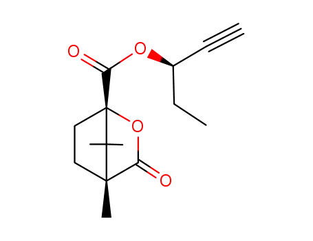 (1S,4R)-4,7,7-Trimethyl-3-oxo-2-oxa-bicyclo[2.2.1]heptane-1-carboxylic acid (R)-1-ethyl-prop-2-ynyl ester