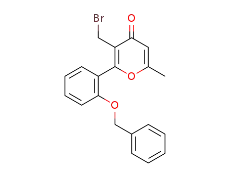 2-(2-benzyloxyphenyl)-3-bromomethyl-6-methyl4H-pyran-4-one