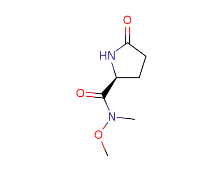 2-피롤리딘카르복사미드, N-메톡시-N-메틸-5-옥소-,(2S)-(9CI)