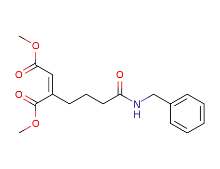 Molecular Structure of 136408-34-9 ((Z)-N-benzyl 5,6-dicarbomethoxy-5-hexenamide)