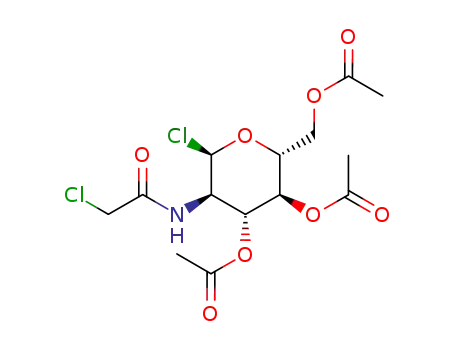 3,4,6-tri-O-acetyl-2-chloroacetamido-2-deoxy-α-D-glucopyranosyl chloride