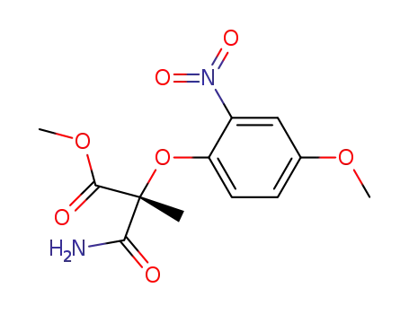 (R)-(-)-methyl 2-carbamoyl-2-(4-methoxy-2-nitrophenoxy)propanoate