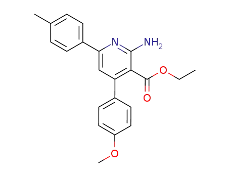3-Pyridinecarboxylic acid,
2-amino-4-(4-methoxyphenyl)-6-(4-methylphenyl)-, ethyl ester