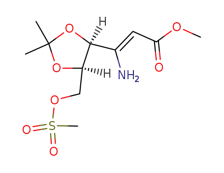 methyl (Z)-3-amino-2,3-dideoxy-4,5-O-isopropylidene-6-O-methylsulphonyl-D-erythro-hex-2-enonate