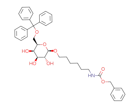 [6-((2R,3R,4S,5R,6R)-3,4,5-Trihydroxy-6-trityloxymethyl-tetrahydro-pyran-2-yloxy)-hexyl]-carbamic acid benzyl ester