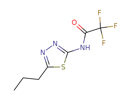 Molecular Structure of 22926-51-8 (Acetamide, 2,2,2-trifluoro-N-(5-propyl-1,3,4-thiadiazol-2-yl)-)