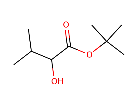 Molecular Structure of 2528-17-8 (Butanoic acid, 2-hydroxy-3-methyl-, 1,1-dimethylethyl ester)