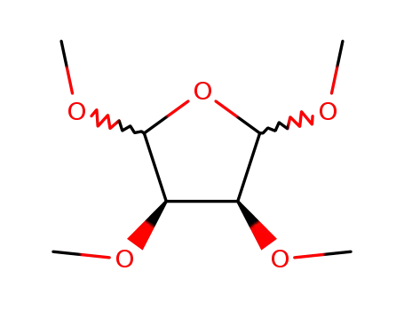 Molecular Structure of 90223-92-0 (TETRAMETHOXYTETRAHYDROFURAN)