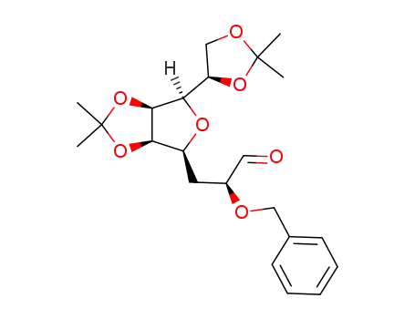 (S)-2-Benzyloxy-3-[(3aR,4S,6R,6aS)-6-((R)-2,2-dimethyl-[1,3]dioxolan-4-yl)-2,2-dimethyl-tetrahydro-furo[3,4-d][1,3]dioxol-4-yl]-propionaldehyde