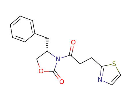 3-<1-oxo-3-(2-thiazolyl)propyl>-4(S)-(phenylmethyl)-2-oxazolidinone