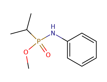 Molecular Structure of 85656-08-2 (Phosphonamidic acid, P-(1-methylethyl)-N-phenyl-, methyl ester)