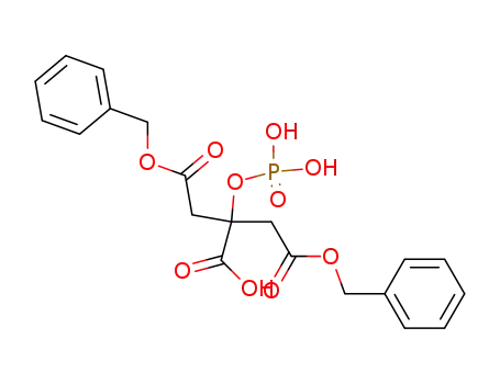 Molecular Structure of 161912-07-8 (1,3-dibenzyl-2-phosphonooxy citrate)