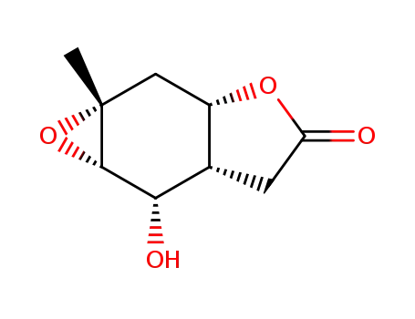 Molecular Structure of 162599-57-7 ((3aR,4S,5S,6R<sub>.7</sub>aS)-5,6-epoxy-3a,4,5,6,7,7a-hexahydro-4-hydroxy-6-methyl-2(3H)-benzofuranone)