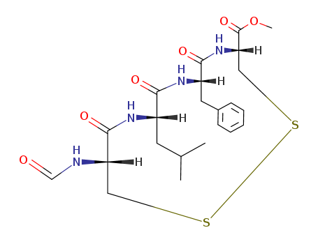 L-Cysteine,N-formyl-L-cysteinyl-L-leucyl-L-phenylalanyl-, methyl ester, cyclic (1®4)-disulfide (9CI)