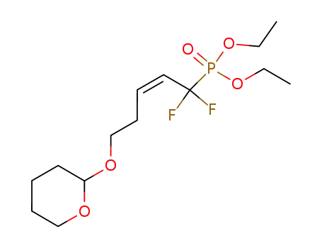 diethyl [(Z)-1,1-difluoro-5-(tetrahydro-2H-2-pyranyloxy)-2-pentenyl]phosphonate
