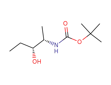 Molecular Structure of 167029-79-0 (Carbamic acid, (2-hydroxy-1-methylbutyl)-, 1,1-dimethylethyl ester, [R-(R*,S*)]-)
