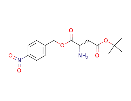 Molecular Structure of 678196-51-5 (L-Aspartic acid, 4-(1,1-dimethylethyl) 1-[(4-nitrophenyl)methyl] ester)