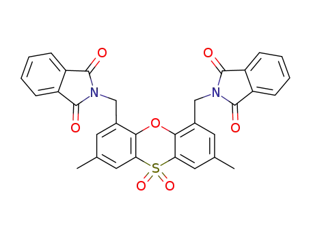 Molecular Structure of 154459-09-3 (2,8-dimethyl-4,6-bis(phthalimidomethyl)-phenoxathiin-10,10-dioxide)