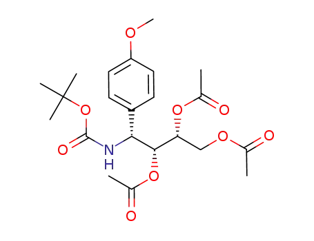 Acetic acid (1R,2R)-2,3-diacetoxy-1-[(R)-tert-butoxycarbonylamino-(4-methoxy-phenyl)-methyl]-propyl ester