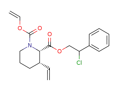 (2S,3S)-3-Vinyl-piperidine-1,2-dicarboxylic acid 2-(2-chloro-2-phenyl-ethyl) ester 1-vinyl ester