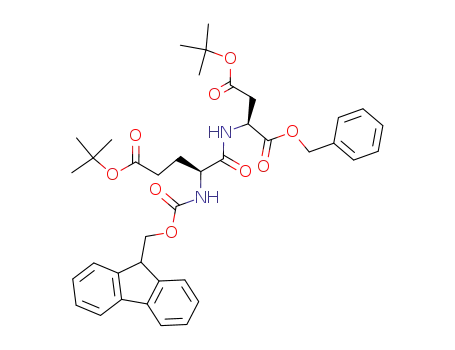 L-Aspartic acid, N-[N-[(9H-fluoren-9-ylmethoxy)carbonyl]-L-a-glutamyl]-,
4,5-bis(1,1-dimethylethyl) 1-(phenylmethyl) ester