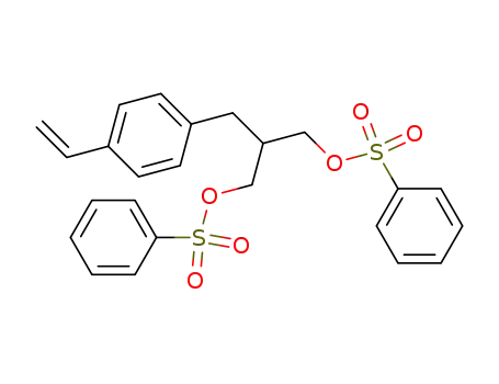 2-[(4-ethenylphenyl)methyl]propane-1,3-diol bisbenzenesulfonate