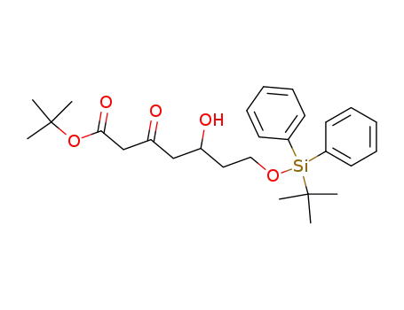 5-hydroxy-3-oxo-7-t.butyldiphenylsilyloxy-heptanoic acid t.butyl ester