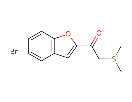 Molecular Structure of 119269-86-2 (Sulfonium, [2-(2-benzofuranyl)-2-oxoethyl]dimethyl-, bromide)