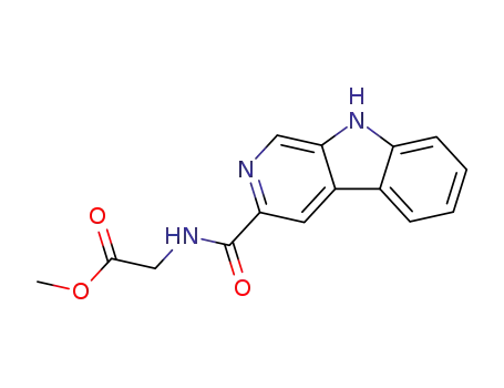 Molecular Structure of 100009-01-6 (glycinamide-beta-carboline-3-carboxylate methyl ester)