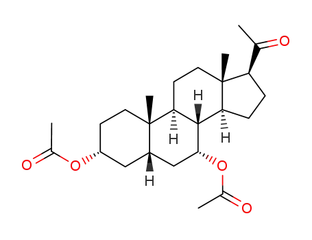 3α,7α-dihydroxy-5β-pregnan-20-one diacetate