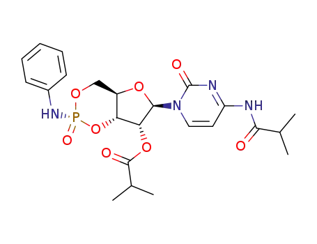 N<sup>4</sup>,O<sup>2'</sup>-di-isobutyrylcytidine cyclic 3',5'-phosphoranilidate (S(P))