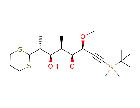 (2R,3R,4R,5S,6S)-8-(tert-Butyl-dimethyl-silanyl)-2-[1,3]dithian-2-yl-6-methoxy-4-methyl-oct-7-yne-3,5-diol