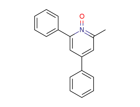 Molecular Structure of 62094-31-9 (Pyridine, 2-methyl-4,6-diphenyl-, 1-oxide)