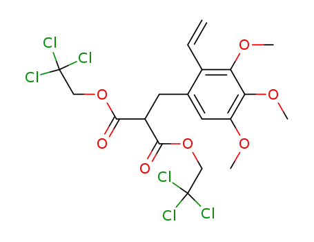 Bis(2,2,2-trichloroethyl) 2-ethenyl-3,4,5-trimethoxybenzylpropanedioate