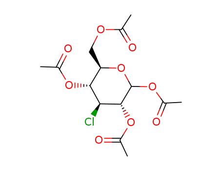 3-Chloro-3-deoxy-1,2,4,6-tetra-O-acetyl-D-glucopyranose